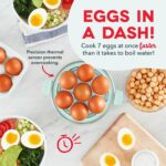 Dash Rapid Egg Cooker - Boiler, Poacher & Steamer - Includes Measuring & Recipe Guide - Dishwasher Safe - BPA Free - Holds 7 Eggs, Aqua - Image 2