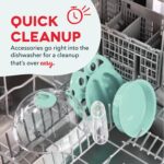 Dash Rapid Egg Cooker - Boiler, Poacher & Steamer - Includes Measuring & Recipe Guide - Dishwasher Safe - BPA Free - Holds 7 Eggs, Aqua - Image 6