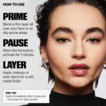 Suggest a better title and return a single title only without any other comments: Milk Makeup Pore Eclipse Mattifying Primer – Blurs Pores, Controls Shine + Holds Makeup for Up to 12 Hours – Creates a Smooth, Even Base for a Soft, Long-Lasting Matte Finish - Image 6