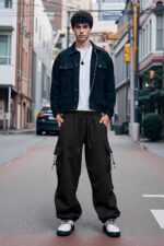 JMIERR Men's Baggy Cargo Pants Trendy Casual Parachute Pant Loose Fit Harem Joggers with Pockets for Streetwear - Image 6