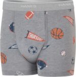 Hanes boys Potty Training Underwear, Light Leaks Toddler Cotton Briefs and Boxer Briefs, Multi-pack - Image 2