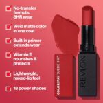 Revlon Lipstick, ColorStay Suede Ink, Built-in Primer, Infused with Vitamin E, Waterproof, Smudge-proof, Matte Color, 008 That Girl, 0.09 oz - Image 2
