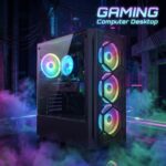 STGAubron Gaming PC Desktop, Intel Core i7 up to 3.9G, Radeon RX 580 8G, 16GB RAM, 512GB SSD, WiFi 6, BT 5.0, RGB Fan x 4, Windows 11 Home - Image 4