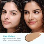 Suggest a better title and return a single title only without any other comments: pūrlisse Ageless Glow Serum BB Cream SPF 40 - Glow BB Cream with SPF Enriched with Bakuchiol & Vitamin C to Help Improve Firmness & Reduce Wrinkles for Dewy Skin - Light Medium (1.4 oz) - Image 4