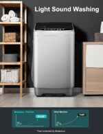 Portable Washing Machine - Compact 2.0 Cu.ft Portable Washer, Full-Automatic Top Loader for Space Saving, Ideal for Apartments, Homes, and Dorms, 10 Wash Cycles, Low Noise, IPX4 with Drain Pump - Image 2