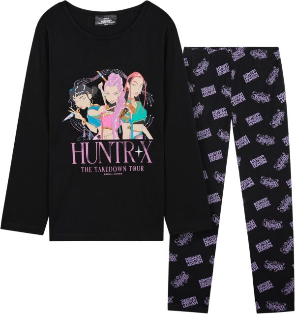 Suggest a better title and return a single title only without any other comments: KPop Demon Hunters 2 Pc Pajamas Girls Teens 5–14 Yrs Officially Licensed T Shirt PJ Pants Huntrix Saja Boys Gifts for Girls