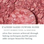 Suggest a better title and return a single title only without any other comments: K'APEINE Baked Blush, Single Powder Pink Blush for Cheeks Shimmer Silky Smooth Pressed Powder Blushes Blendable Highly Pigment Makeup Palette Long-Lasting Face Makeup for Women Festivals-01# - Image 2