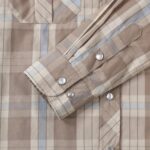 Dubinik Pearl Snap Shirts for Men - Long Sleeve Western Vintage Plaid Shirts - Image 3