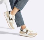 LUCKY STEP Women's Platform Fashion Sneakers Tennis Retro Walking Casual Trainers Stylish Durable Deluxe Skate Running Shoes - Image 2