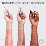 L'Oreal Paris Plump Ambition Hyaluron Lip Oil, 24 HR Lip Gloss with Hyaluronic Acid, Volumizing Formula with Glass-Like Shine, Berry Jolie 490, 0.16 Fl Oz - Image 5