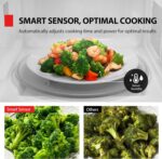 TOSHIBA EM131A5C-BS Countertop Microwave Ovens 1.2 Cu Ft, 12.4" Removable Turntable Smart Humidity Sensor 12 Auto Menus Mute Function ECO Mode Easy Clean Interior Black Color 1000W - Image 3