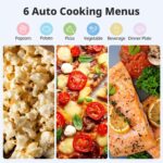 COMFEE' EM720CPL-PMB Countertop Microwave Oven with Sound On/Off, ECO Mode and Easy One-Touch Buttons, 0.7cu.ft, 700W, Black - Image 3