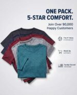 Real Essentials 5 Pack: Men's Dry-Fit Short Sleeve Crew Neck T Shirts Fitness Running Gym Workout Cool Exercise Athletic Tee - Image 5