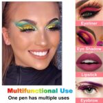 15PCS Colorful Eyeliner Pen Set, Eye Shadow Pencil, Pearl & Matte Metallic Glitter Eyeliner for Women, Eye & Lip Liner, Professional Eye Makeup Set - Image 5