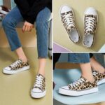 hash bubbie White Sneakers for Women Low Top Canvas Shoes Womens Canvas Sneakers Women's Fashion Sneakers Slip on Casual Tennis Shoes - Image 2