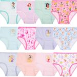 Suggest a better title and return a single title only without any other comments: Disney Girls Princess Exclusive 12 Days of Surprise Unboxing Panties Perfect for Gifting or Potty Training in 2/3T, 4T, 6, 8