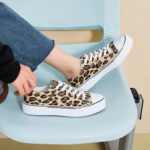 hash bubbie White Sneakers for Women Low Top Canvas Shoes Womens Canvas Sneakers Women's Fashion Sneakers Slip on Casual Tennis Shoes - Image 3