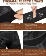 Muezna Men's Thermal Top and Bottom Set Underwear Long Johns Base Layer with Soft Fleece Lined - Image 3