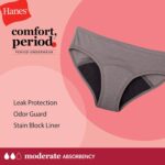Suggest a better title and return a single title only without any other comments: Hanes girls Period Underwear Boxer Briefs, Comfort Period Boxer Brief Panties for Girls, Moderate Protection - Image 3