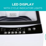 BLACK+DECKER 3.0 Cu. Ft. Portable Washer, 26.5 lb. Capacity Washing Machine, 6 Cycles, Quick Connect Sink Adapter and Drain Hose Included, Transparent Lid & LED Display, BPW30MW, White - Image 2