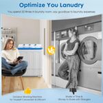 Portable Washing Machine Twin Tub - 14lbs Compact Washer (9,5lbs) and Spinner Dryer (4.5lbs) Combo with Drain Pump - Semi Automatic Washing Machine for Apartments, Dorms, RVs, Camping - Blue - Image 7