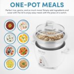 AROMA® Select Stainless® Rice Cooker, 3-Cup (Uncooked) / 6-Cup (Cooked), Stainless Steel Inner Pot, Small Rice Cooker, Auto Keep Warm, 1.2 Qt, White, ARC-753SG - Image 2