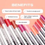 Suggest a better title and return a single title only without any other comments: Sacheu Cheek STAY-N Liquid Blush for Cheeks — High Pigment, Buildable, Lightweight Cream Blush for Dewy & Radiant Flushed Cheeks — Long-lasting & Cruelty Free, I'm Guilty - Image 3