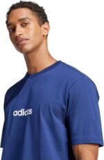 Adidas Mens Essentials Linear Single Jersey T-Shirt - Image 7