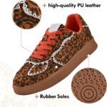 JACKSHIBO Women's Ribbon Lace-Up Fashion Sneakers Arch Support Gum Sole Tennis Walking Shoes with Memory Foam