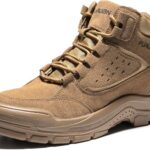 Furuian Steel Toe Boots for Men Women Comfortable Lightweight Work Boots for Men Slip Resistant High Top Steel Toe Safety Shoes Puncture Proof Indestructible Construction Shoes