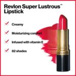 Revlon Super Lustrous Lipstick, Creamy Formula For Soft, Fuller-Looking Lips, Moisturized Feel, Peach Parfait (865), 0.15 oz - Image 3
