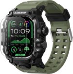 amBand Rugged Case with Band for Apple Watch Ultra 3/2/1 49mm, M3 Military Grade Shockproof Cover, Includes Screen Protector Kit, Tactical Band for Men - Compatible with iWatch Ultra, Army Green