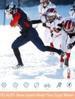 TELALEO Boys' Girls' Thermal Set Fleece Lined Underwear Set Kids Compression Shirts Athletic Sports Tops Leggings Baselayer,Shirts/Pants Set XS - Image 6