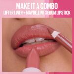MAYBELLINE Serum Lipstick, Hydrating Lip Makeup with 8HRs of Lip Plumping Moisture with Hyaluronic Acid + Oil Blend, Wild Card (Midtone Red Matte) - Image 10