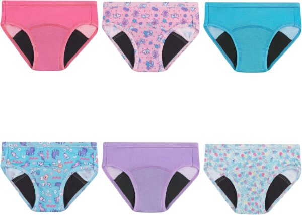 Suggest a better title and return a single title only without any other comments: Hanes Toddler Girls' Potty Trainer Brief, Moisture-Wicking Panty, Odor Protection Potty Trainer Underwear, 6-Pack