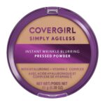 Suggest a better title and return a single title only without any other comments: Covergirl Simply Ageless Instant Wrinkle Blurring Pressed Powder, Buff Beige, 0.39 Oz.