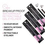 wet n wild Mega Last Breakup Proof Retractable Eyeliner - Ultra-Fine Brush, Waterproof,16-Hour Long-Lasting Wear - Cruelty-Free & Vegan - Black - Image 3
