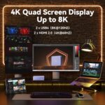 GEEKOM AX8 Max Mini PC with AMD Ryzen 7 8745HS Dual 2.5GbE Lan Port| 32GB DDR5(Upgradable),1TB NVMe SSD(Expandable)| Radeon 780M,USB4.0(40Gbps),Quad Display| Windows 11 Pro Gaming,Office,Video Editing - Image 7