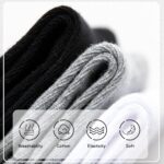 DoSmart Kids Athletic Crew Socks Boys Girls Classics Cotton School Uniform Childs Sports Breathable Casual Socks 10 Pairs - Image 4