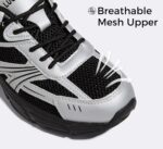 LUCKY STEP Women's Mesh Casual Fashion Sneakers Lace Up Lightweight Running Shoes Non Slip Breathable Chunky Shoes - Image 4