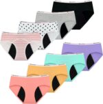 Suggest a better title and return a single title only without any other comments: Teens Girls Period Underwear Kids Period Panties Menstrual Leakproof Protective Underwear for Teens Cotton Briefs