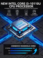 GMKtec G3 Pro Mini PC, Intel Core i3-10110U (Beats 4300U/N150) 16GB DDR4 (Dual Channel) 512GB PCIe M.2 SSD, Desktop Computer 4K Dual HDMI/USB3.2/WiFi 6/BT5.2/2.5GbE for Office, Business - Image 3