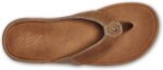 OLUKAI Tuahine Men's Waterproof Leather Sandals, Versatile Beach Flip Flops, Arch Support & Comfort Fit, Lightweight & Durable, Enhanced Grip & Traction - Image 5