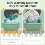 Portable Washing Machine, Mini Washer, 16L Upgraded with Spin Basket, Foldable Design Ideal for Apartment, Home and Hotel, portable washer 3 Cleaning Modes Suitable for Small Clothes - Image 2