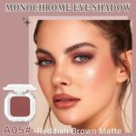 Red Brown Matte Single Eyeshadow Makeup Powder Palette,High Pigment Blendable Formula Eye Makeup for Women,Neutral Eye Shadow,sombras para ojos,Longwear Waterproof,Vegan & Cruelty-Free,Eyeshadow Gift - Image 2
