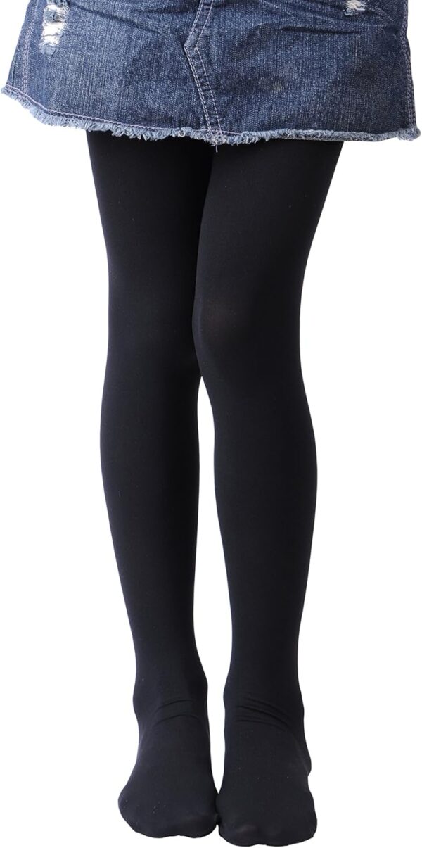 Suggest a better title and return a single title only without any other comments: EVERSWE Girls Semi Opaque Footed Tights, Microfiber Tights