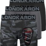 3-Pack Youth Boys Stretch Boxer Briefs w/Soft Protective Cup, Elite Boxer Jock for Baseball & Football