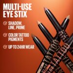 MAYBELLINE Color Tattoo Longwear Multi-Use 24HR Eye Shadow Stix, Rich, Long Lasting Eyeshadow, Eyeliner and Eye Primer Stick, I Am Cheeky (Mauve Shimmer) - Image 3