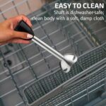 OVENTE Immersion Hand Blender, 300W Corded Electric Handheld Stick Mixer with 2 Mixing Speeds and Stainless Steel Blades for Smoothies, Purees & Baby Food, Black HS560B - Image 5