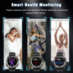 Military Smart Watches for Men(Answer/Make Call), AMOLED 1.43" Smartwatch, Flashlight/130+ Sports/Heart Rate/Sleep Monitor/Fitness Activity Tracker, IP68 Waterproof Fitness Watch for Android iOS - Image 7